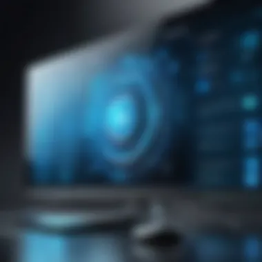 The Future of Safety Database Technology Futuristic concept illustrating the evolution of safety database technologies.