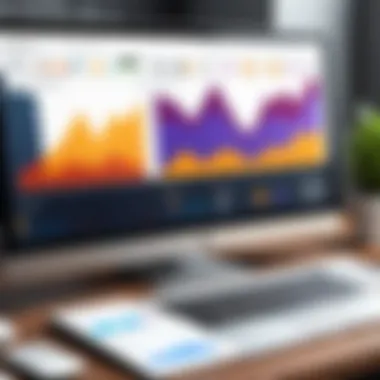 Detailed analytics dashboard displaying competitive market analysis.
