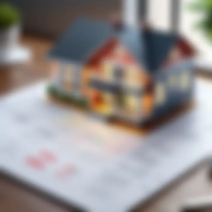 Visual representation of financial projections in home flipping.