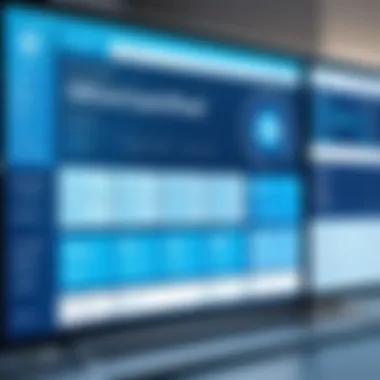 Hospital Scheduling Application Interface A digital interface displaying a hospital scheduling application with various features.