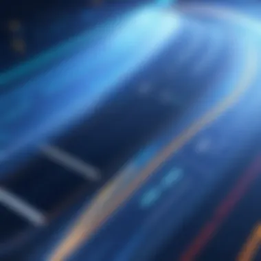 Efficient Mileage Tracking Abstract representation of tracking mileage with precision