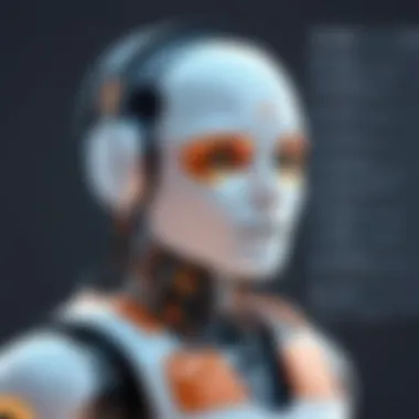 Visualizing HubSpot AI Chatbot Interface An illustration of HubSpot AI Chatbot interface on a digital device