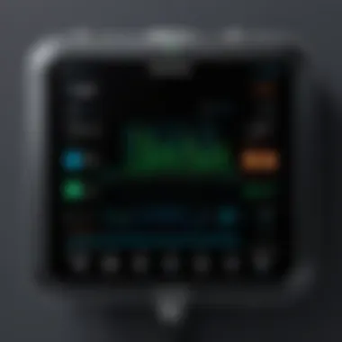 Close-up of Hydrawise control interface displaying settings