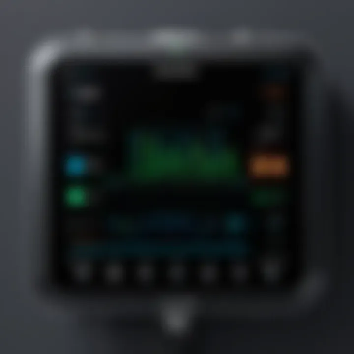 Close-up of Hydrawise control interface displaying settings