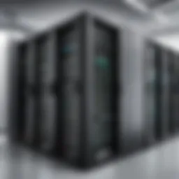 High-performance server room with advanced technology