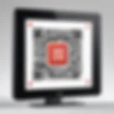 A dynamic QR code displayed on a YouTube video screen, inviting user interaction.