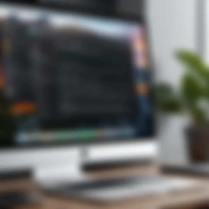 Dedicated cleaning software on a Mac screen