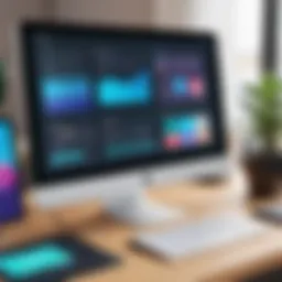 An overview of Canva's editing interface showcasing various tools