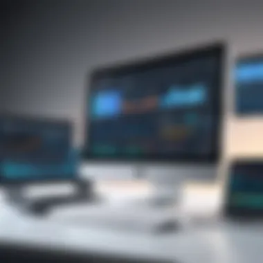 Visual representation of online trading platforms evolution