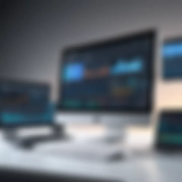 Visual representation of online trading platforms evolution