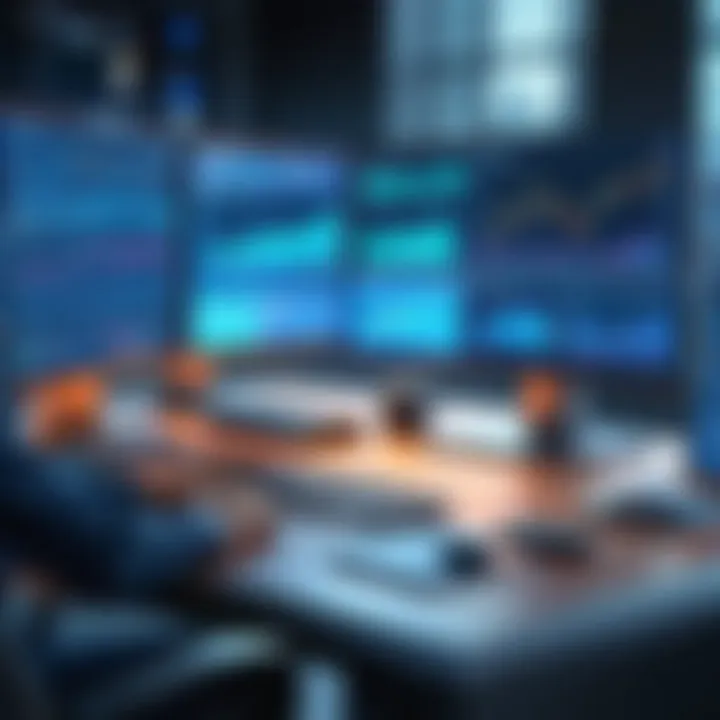 Illustration showcasing technological advancements in trading