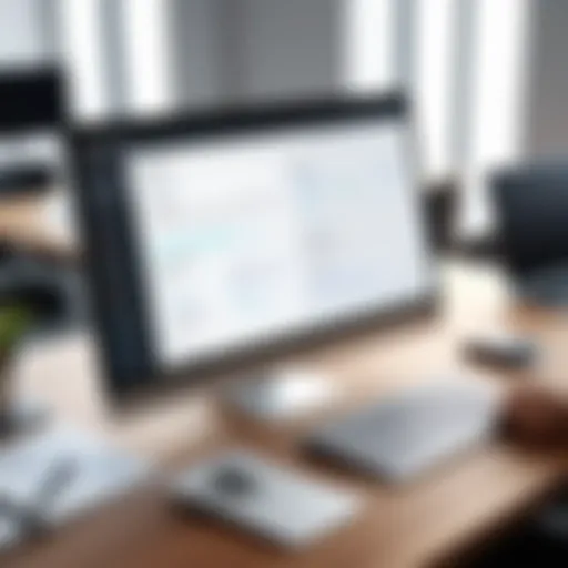 Visual representation of contract management software interface.