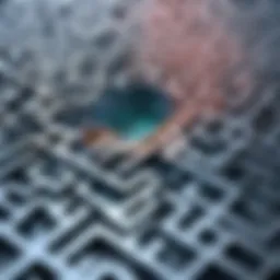Illustration of a complex puzzle maze