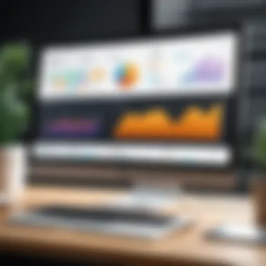 Analytics Dashboard for Performance Metrics Analytics dashboard illustrating key performance metrics