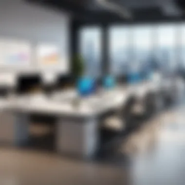 Financial Flexibility in a Modern Office A modern office environment representing financial flexibility