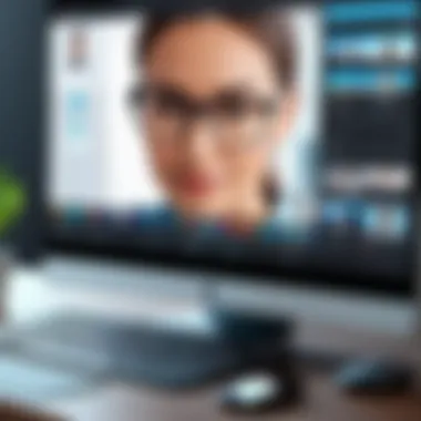 User interface of a popular video conferencing tool