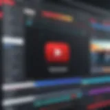Interface of a popular YouTube editing software showcasing timeline features