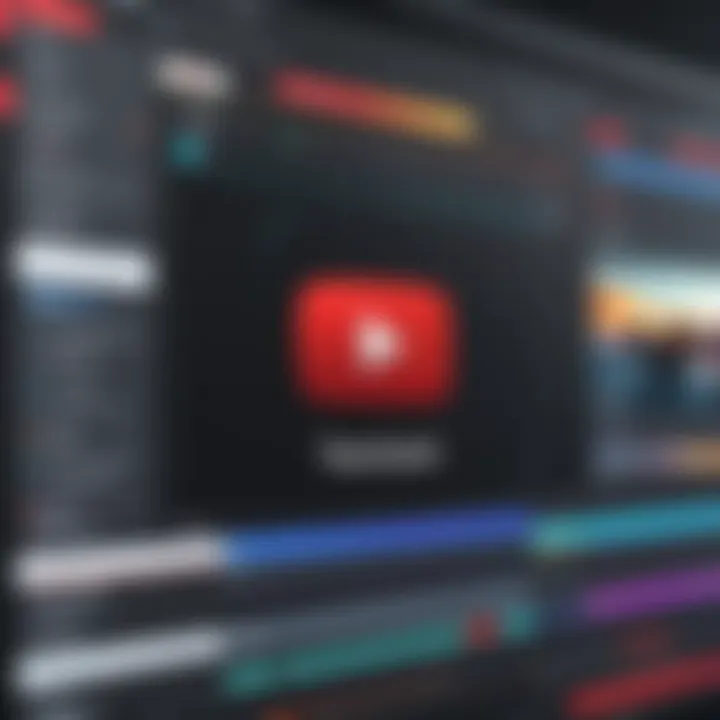 Interface of a popular YouTube editing software showcasing timeline features