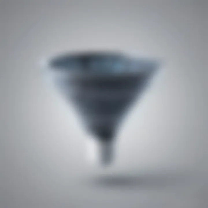 Productivity enhancement through digital filter funnel