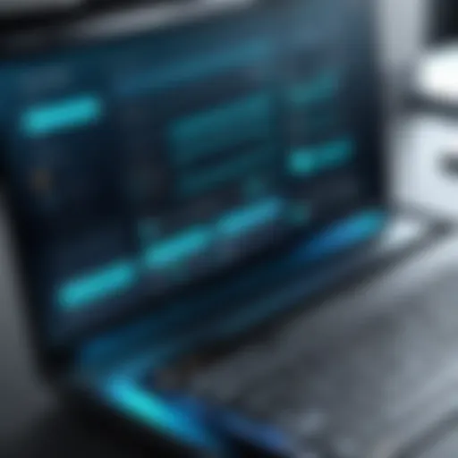 A sophisticated register system interface displaying various functionalities.