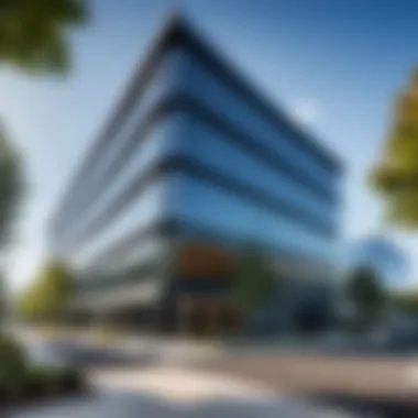 Strategically Located Office Space Exterior view of a Regus serviced office building in a prime location