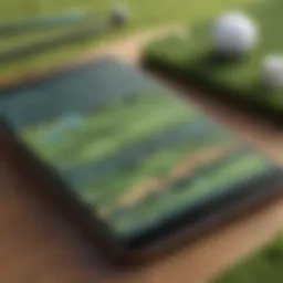 Futuristic Golf Course Management App Interface