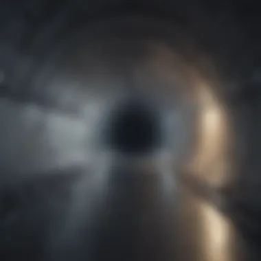 Illustration depicting a secure digital tunnel