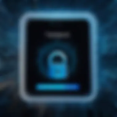 Self-Service Password Reset Concept Conceptual illustration of self-service password reset in a digital environment
