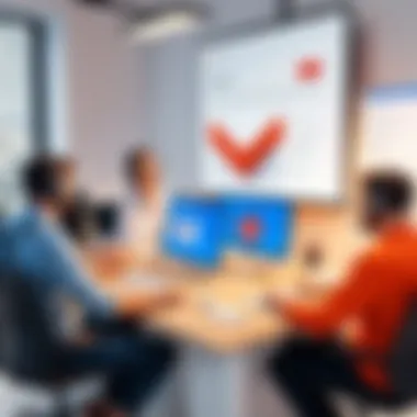 Effective Communication with Support Team Illustration of a smooth communication process with Gmail support team