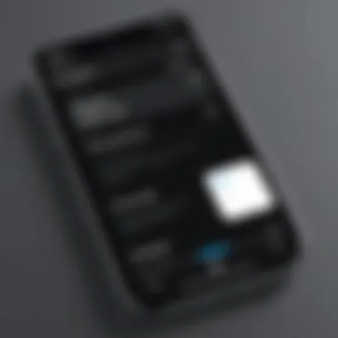 User interface display of Square Up app on a smartphone