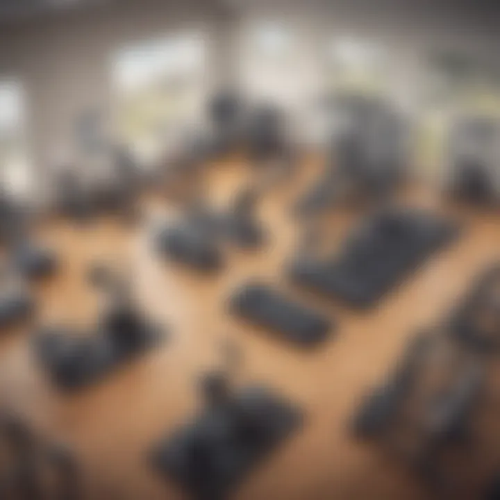 State-of-the-art fitness center at an independent living facility