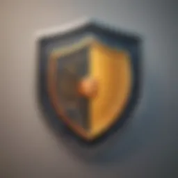 Digital Shield Symbolizing Symantec Antivirus Protection