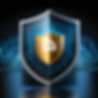 Shield symbolizing data security