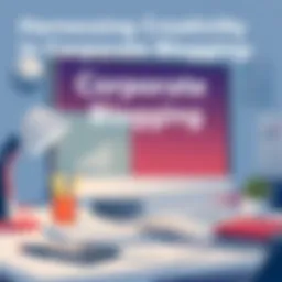 Creative writing concept for corporate blogs