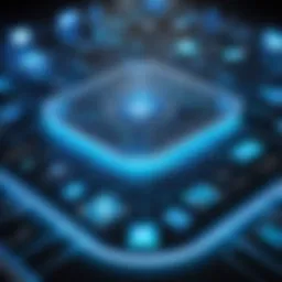 Abstract representation of technology enhancing workplace dynamics