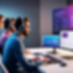 Illustration of collaborative discussions within the Finastra Community