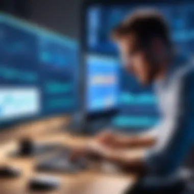 Analyzing Market Trends Freelancer analyzing market trends
