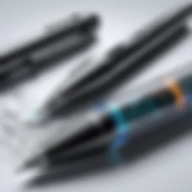 Advanced Sensor Technology in Digital Drawing Pens Illustration showcasing sensor technology in digital pens