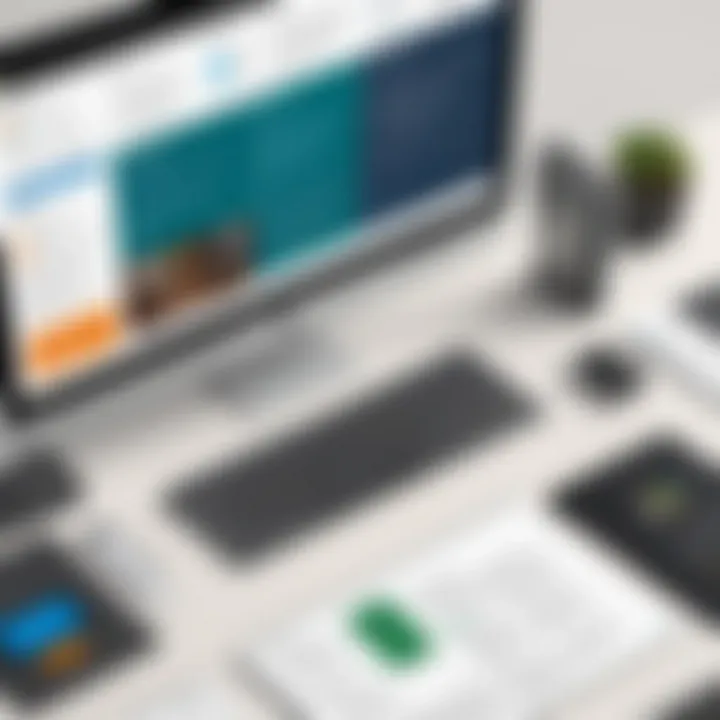 Illustration of the Publisher interface in Microsoft 365 showcasing its layout and tools.