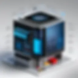 Illustration depicting the architecture of the Siebel Program