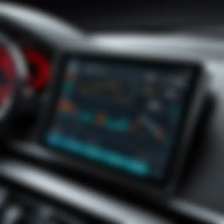 Dashboard showing mileage tracking analytics