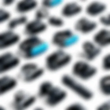Diverse Virtual Reality Controllers for Enhanced Interaction A diverse range of virtual reality controllers highlighting user interaction