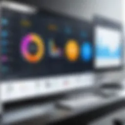 A visual representation of social media analytics dashboard showcasing diverse metrics.