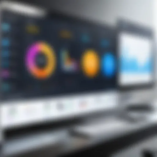A visual representation of social media analytics dashboard showcasing diverse metrics.