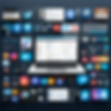 Tools for Social Media Reporting An infographic depicting various tools for generating social media reports.