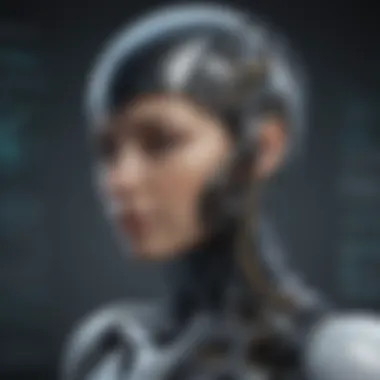Cutting-Edge AI Interface Sophisticated AI interface with futuristic design