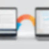 Visual representation of URL shortener mechanics