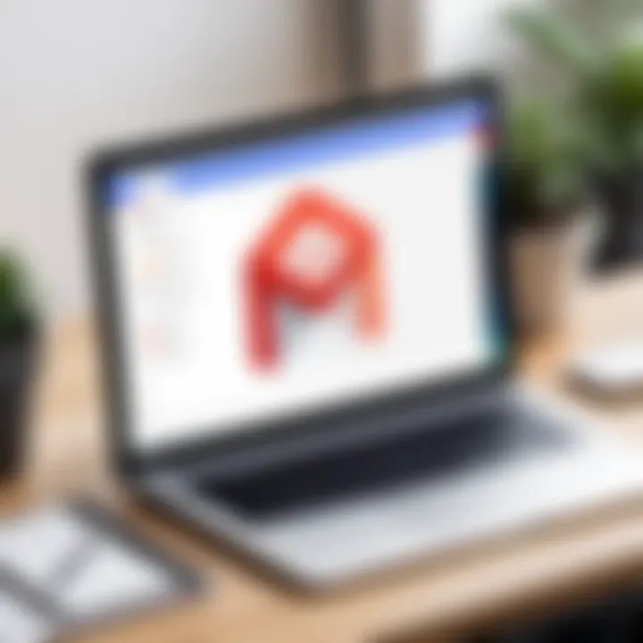 Illustration of a user receiving help and solutions from Gmail provider
