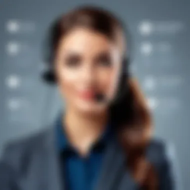 An infographic showcasing customer support ratings of VoIP companies.