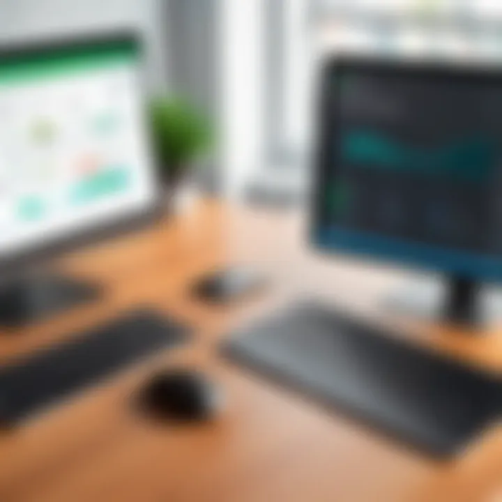 Comparison chart detailing features of WaveApps vs QuickBooks